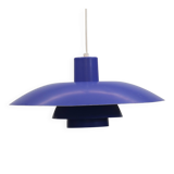 Blue Louis Poulsen PH 4/3 Pendant Lamp: 1970s Scandinavian Design