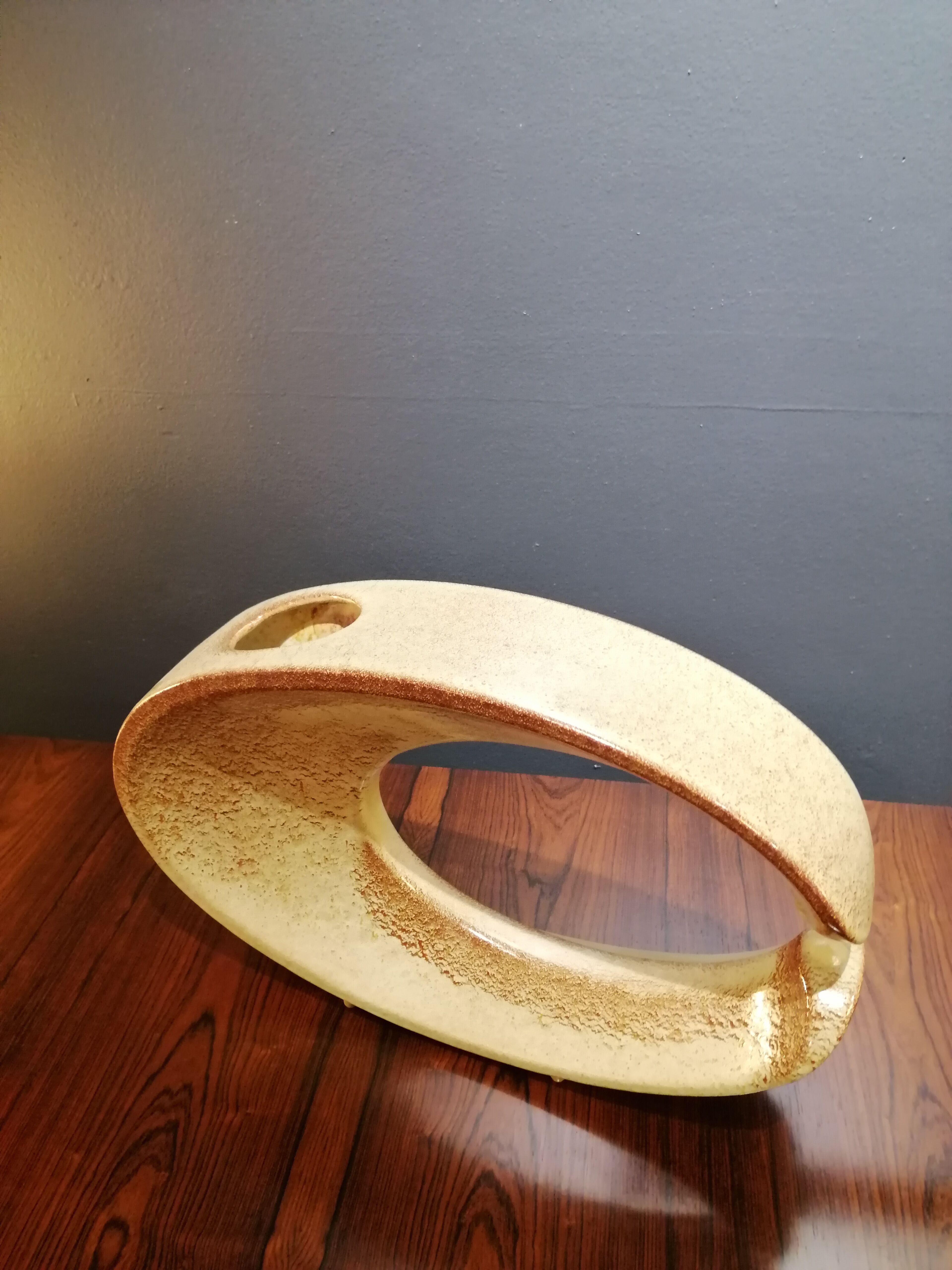 Vase de Roberto Rigon pour Bertoncello Ceramics, Italie, années 60