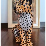 Léopard en céramique