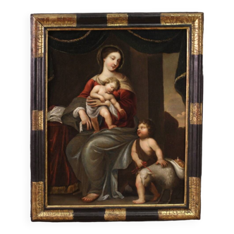 Vierge à l'enfant et Saint Jean, XVIIIe siècle