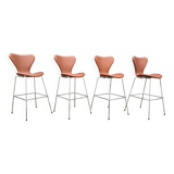 Fritz Hansen Series 7 Bar Stools Arne Jacobsen
