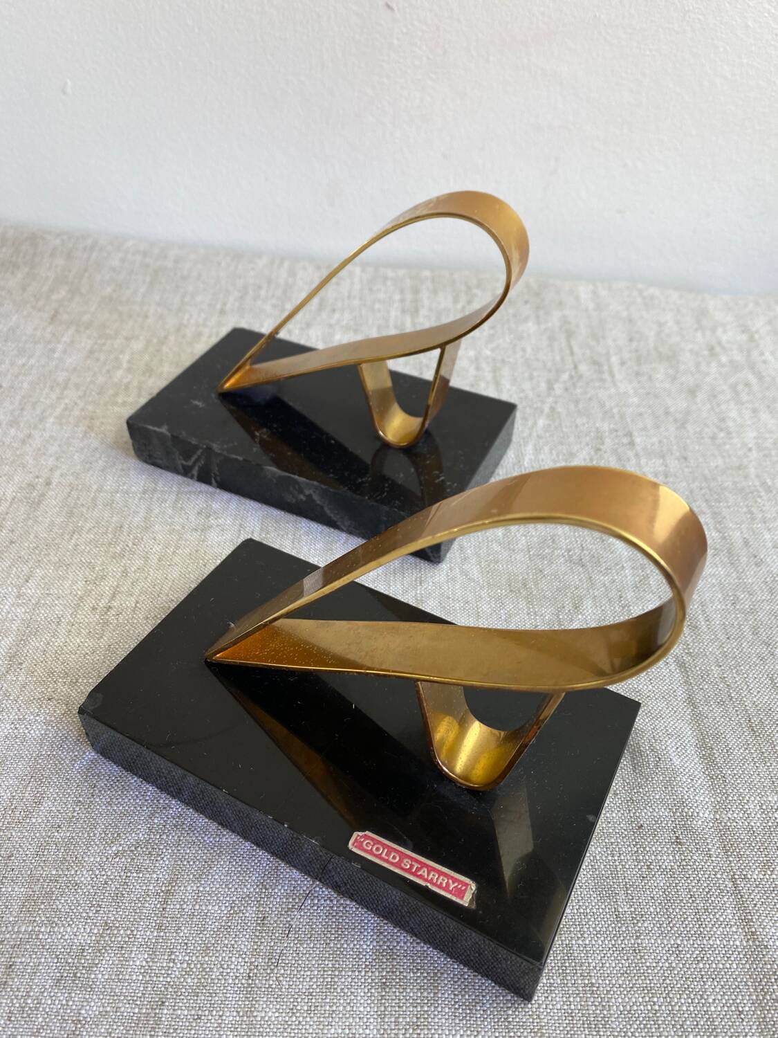 Gold Starry Bookends