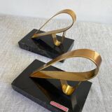 Gold Starry Bookends