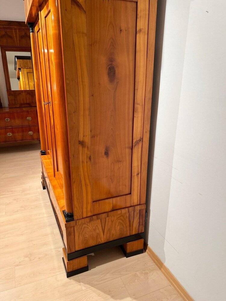 Large Biedermeier Armoire in Cherry, South Germany, 1820s