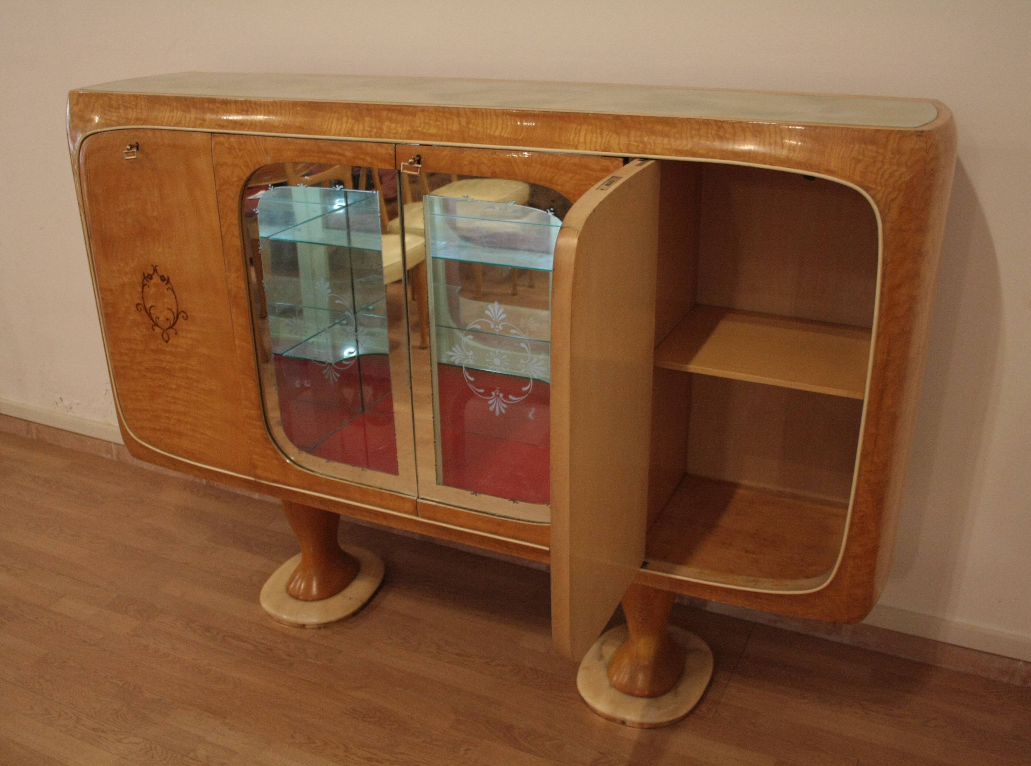 Meuble bar Buffet Mid-Century Modern, années 1950