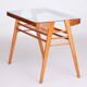 Mid-Century Console Table in Oak, Glass, Czech, 1950s