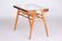 Mid-Century Console Table in Oak, Glass, Czech, 1950s