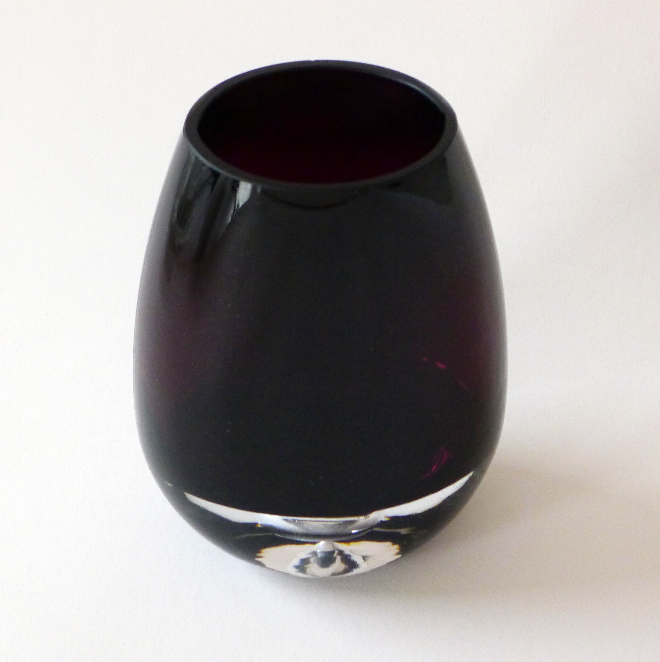 Purple glass vase