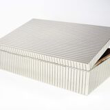 Art Deco box in Silver Metal in the Style of Sigvard Bernadotte