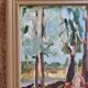 Vintage oil on canvas signed - Framed landscape of Vécétie