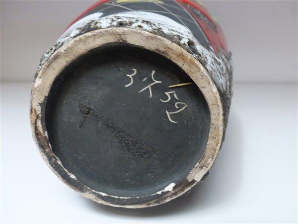 Signed Vallauris Pugi earthenware vase