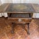 Antique drop-leaf table in patinated wood – family heirloom – early 20th century