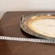 Ancien Plat Plateau Service Métal Argenté Canard Oie Cygne