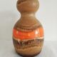Vase pichet aux émaux rouge-orange West Germany