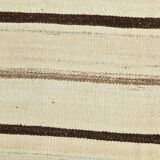 5x7 Kilim Beige & Cream Striped Kilim Rug, 161x211Cm