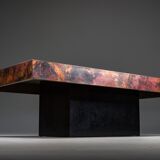 Vintage copper coffee table from Bernhard Rohne, 1970s