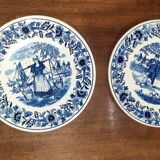 Lot de 2 assiettes Delft