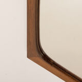 Danish rosewood mirror in the style of Aksel Kjersgaard, 1960s