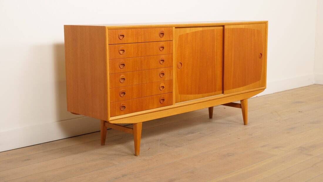 Vintage sideboard | Teak | 160 cm | Model Borgia