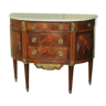 Commode demi-lune de style Louis XVI en marquèterie