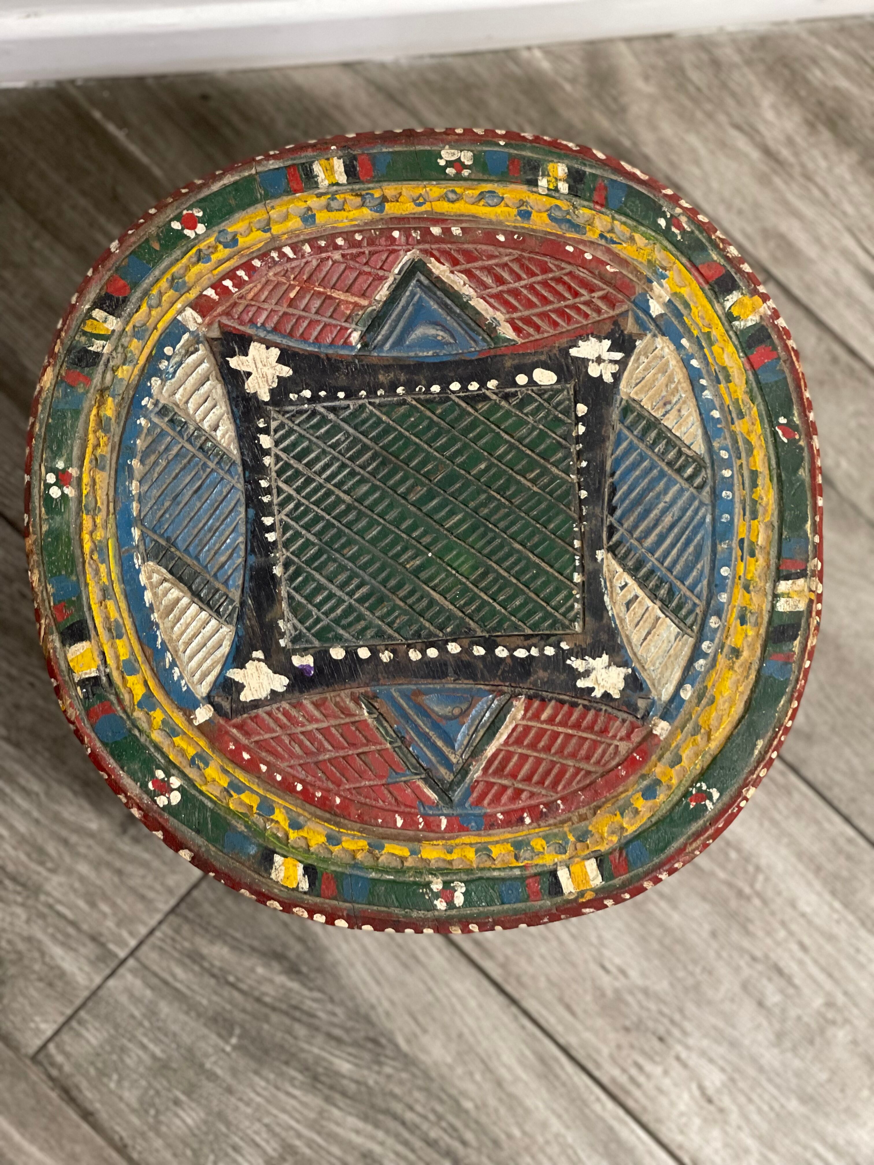 African wooden stool Zindi