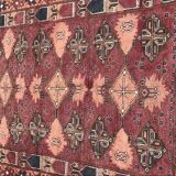 Tapis Turkmen afghan fait main 115x136cm