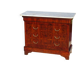 Commode en acajou et marbre blanc époque Restauration