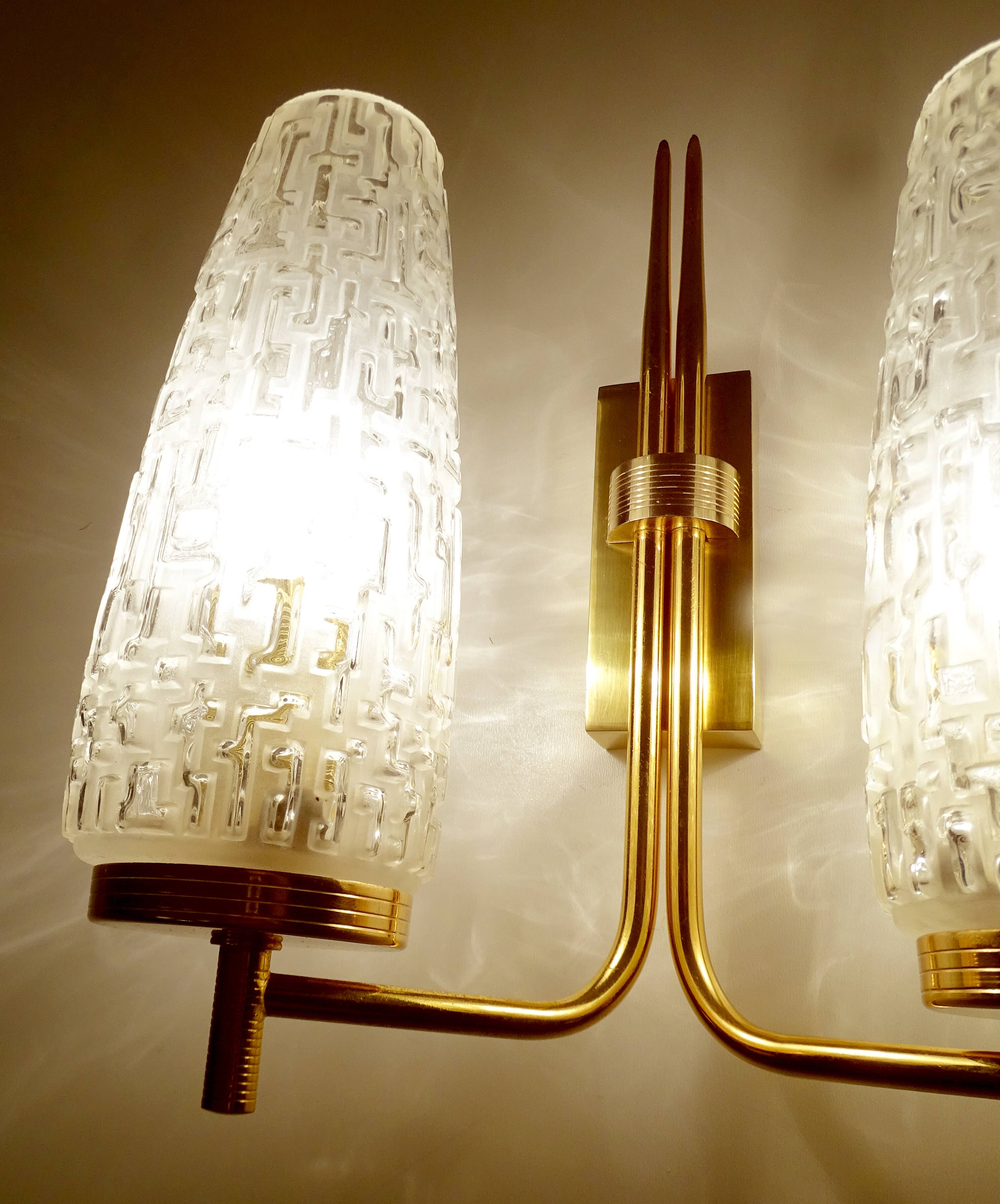 Vintage Glass Wall Light