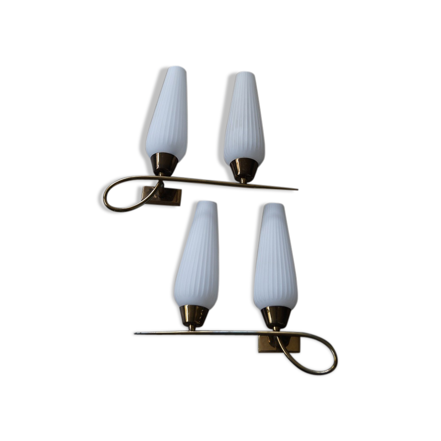 Pair of applique Lunel 1960