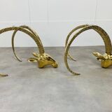 Hollywood Regency Ibex Coffee Table, Brass