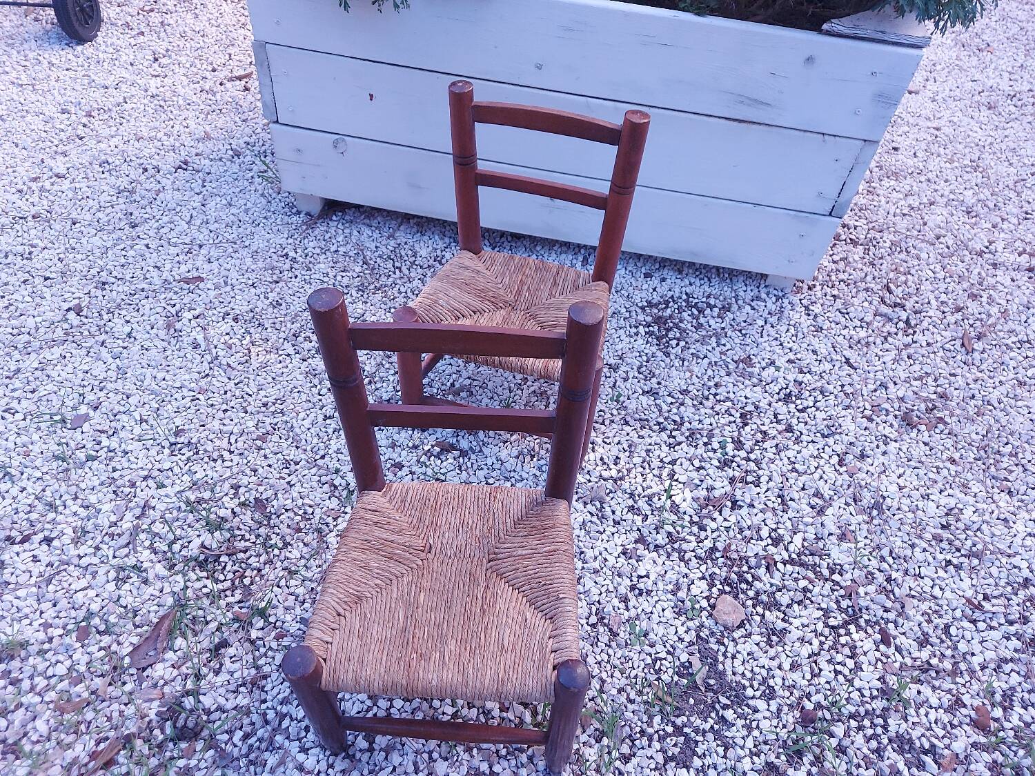 2 vintage children's chairs