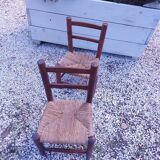 2 chaises enfant vintages