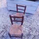 2 vintage children's chairs