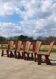 Set 5 old Dutch rural low seat oak rush fireside chair