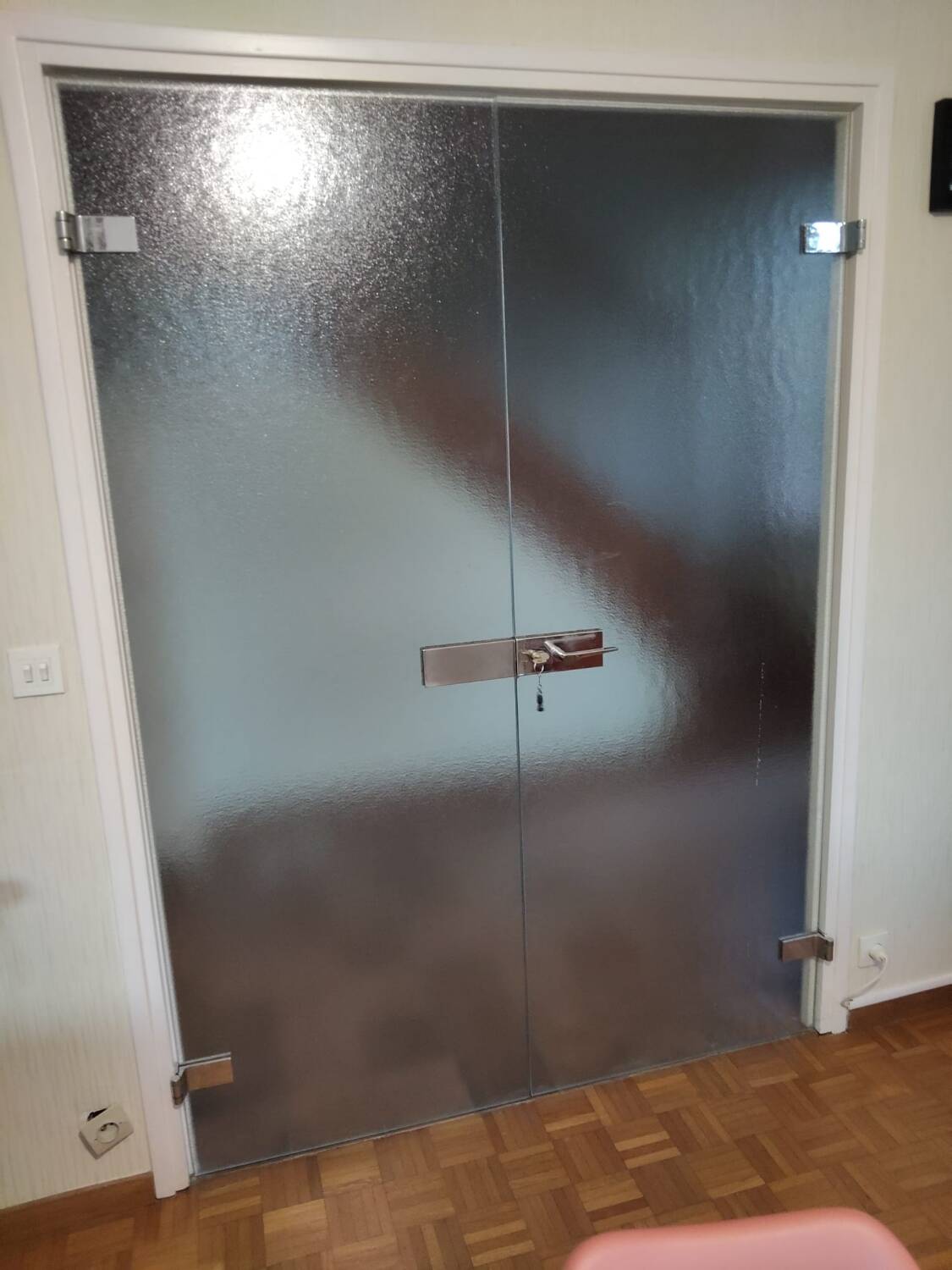 Portes verre brouillé