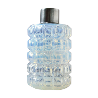Old opalescent glass bottle