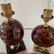 Duo of le dauphin lamp bases from the 70s and 80s