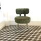 Chaise moumoute Pelfran verte