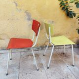 Pair of colorful chairs
