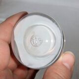 Crystal vase Baccarat roll tube engraved