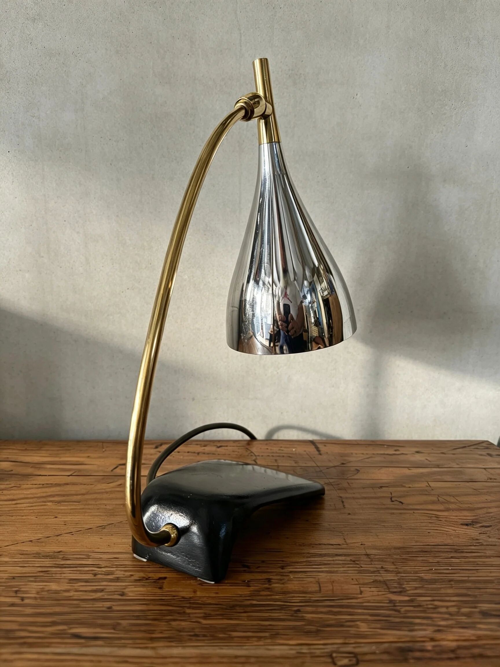 1950s Bauhaus table lamp by Gebrüder Cosack Germany