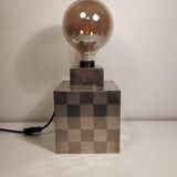 Cube lamp - checkered - Françoise Sée - Space Age Design - Vintage period - 60 / 70