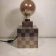 Cube lamp - checkered - Françoise Sée - Space Age Design - Vintage era - 60s / 70s