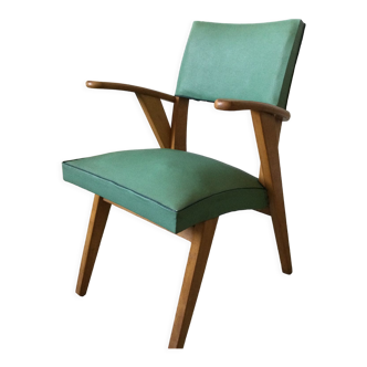 Vintage bridge armchair from the 1950s