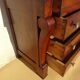 Antique solid walnut chest of drawers with scrolls