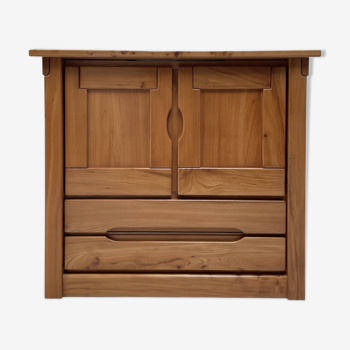 Solid elm TV cabinet, Regain house edition, circa 1980.