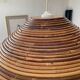 Large rattan pendant light from the 60s-70s