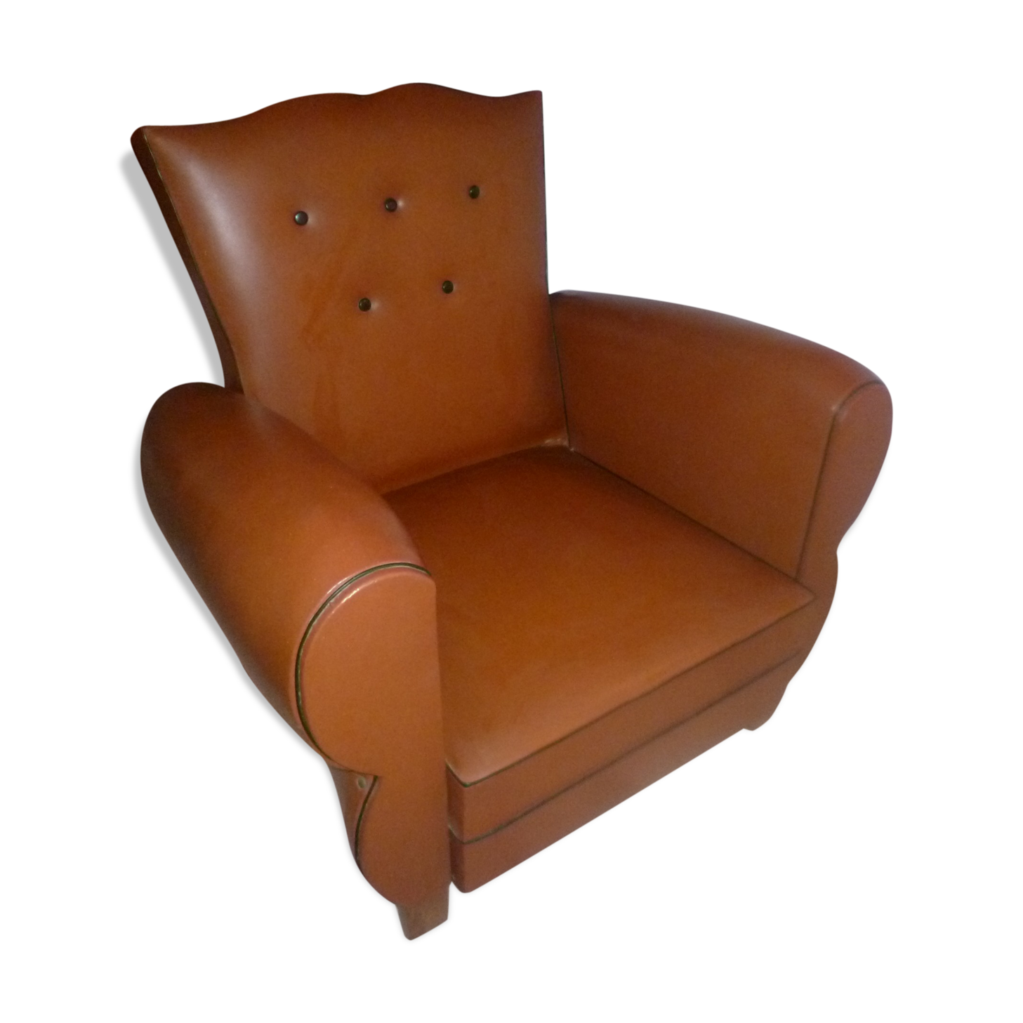 Skai vintage mustache club armchair 60's