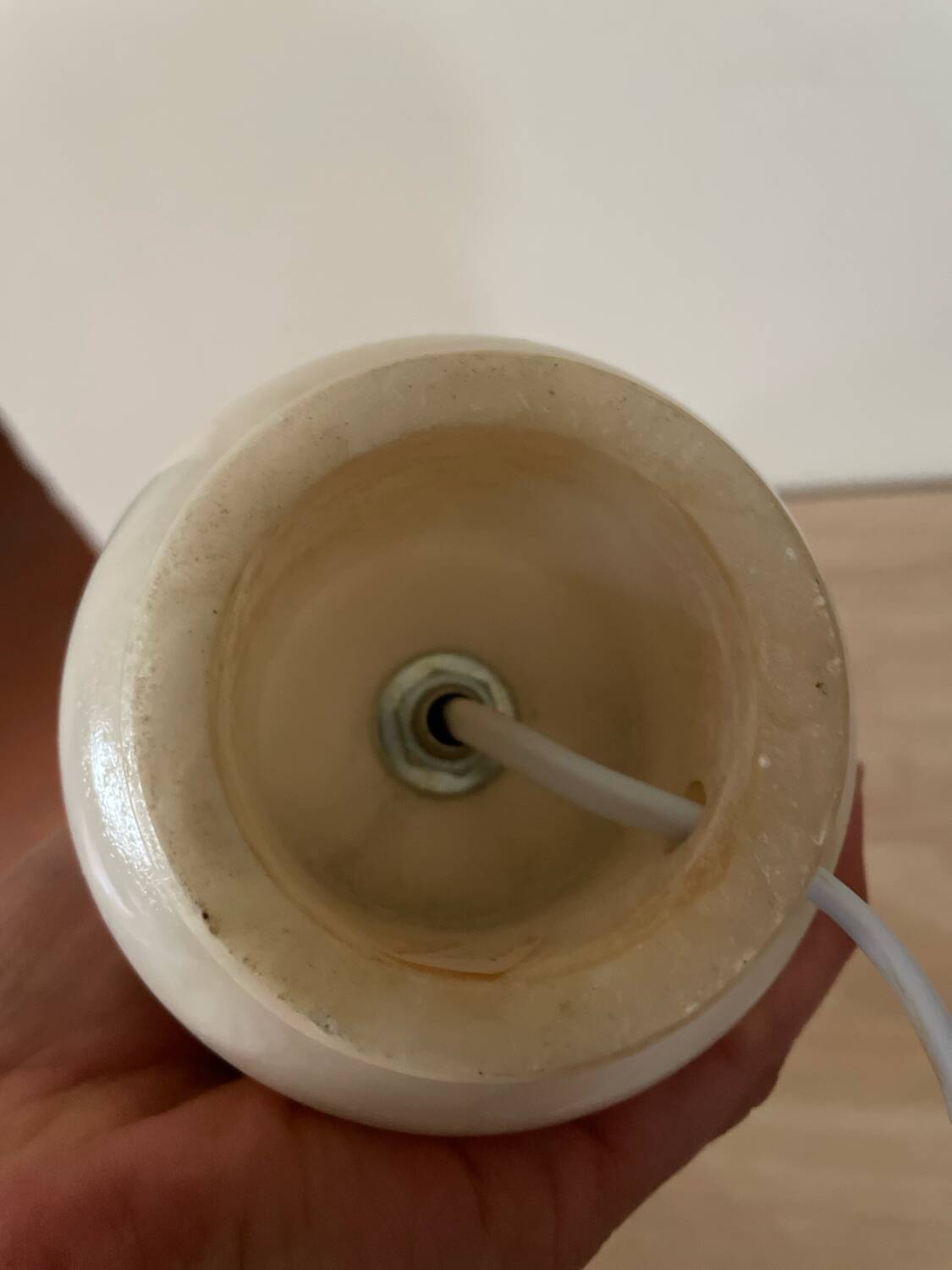 Alabaster table lamp