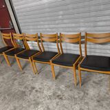 6 vintage Scandinavian chairs